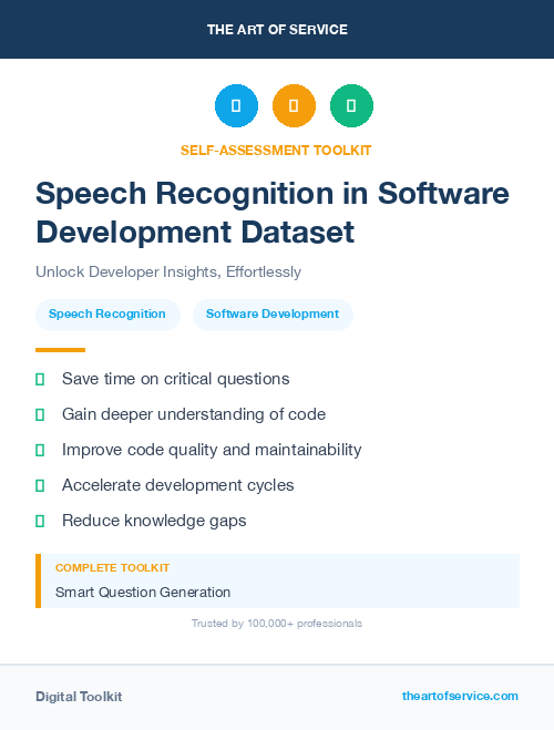 Speech Recognition in Software Development Dataset