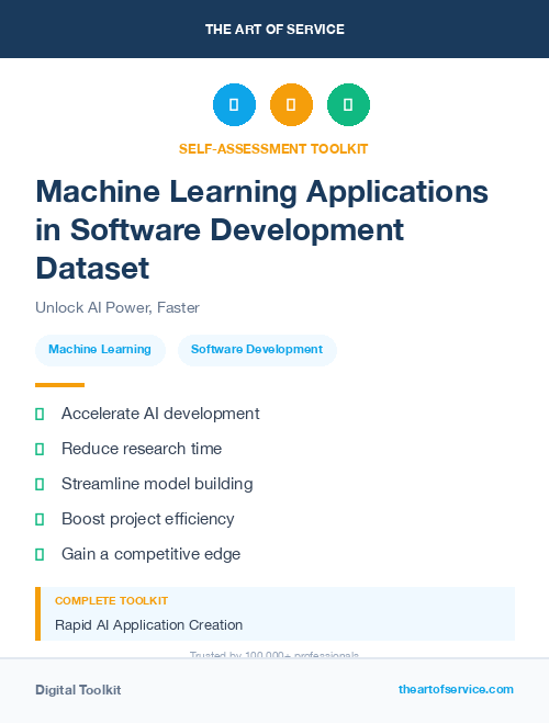 Machine Learning Applications in Software Development Dataset