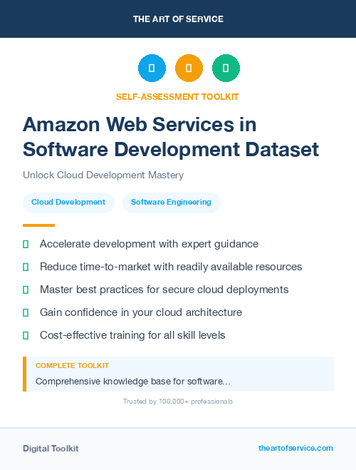 Amazon Web Services in Software Development Dataset