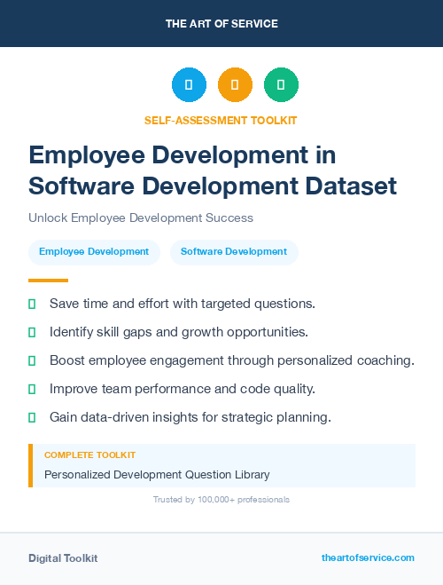 Employee Development in Software Development Dataset