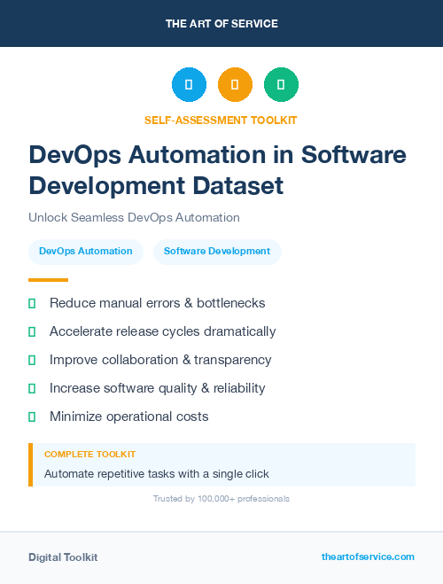 DevOps Automation in Software Development Dataset