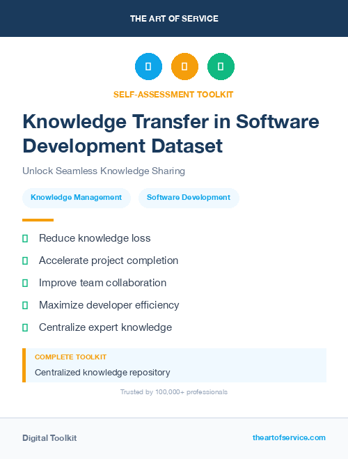 Knowledge Transfer in Software Development Dataset