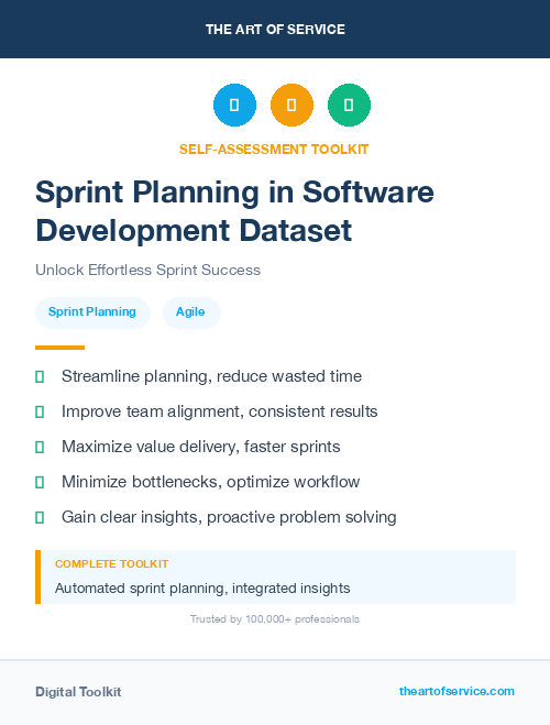 Sprint Planning in Software Development Dataset