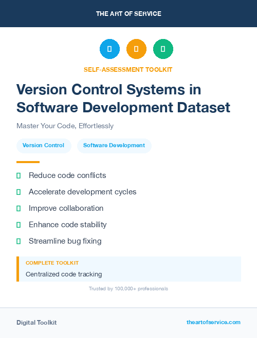 Version Control Systems in Software Development Dataset