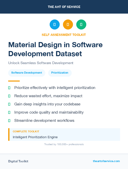 Material Design in Software Development Dataset