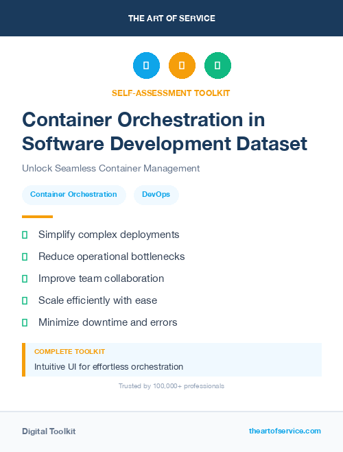 Container Orchestration in Software Development Dataset