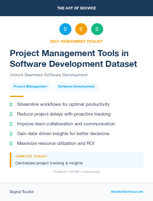Project Management Tools in Software Development Dataset