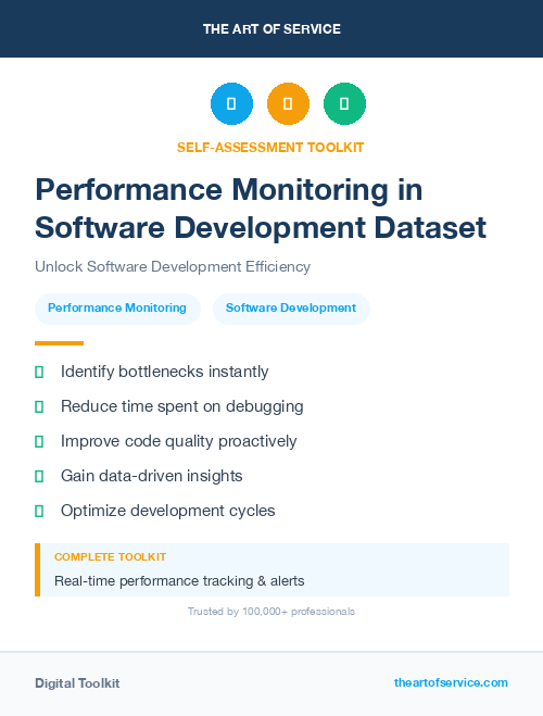 Performance Monitoring in Software Development Dataset