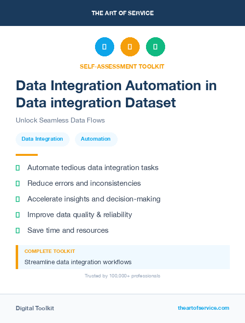 Data Integration Automation in Data integration Dataset