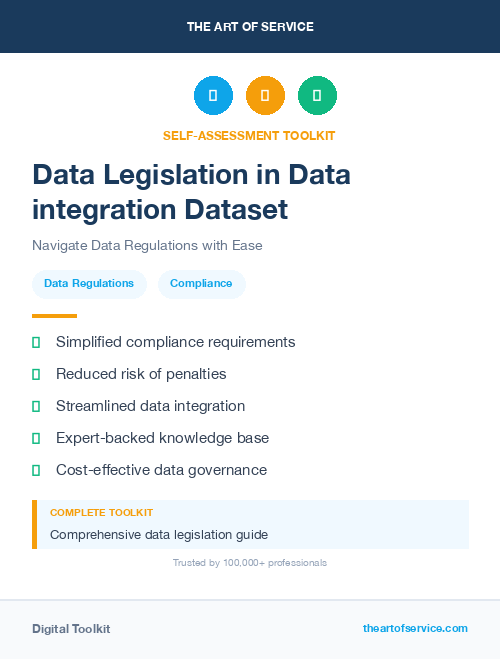 Data Legislation in Data integration Dataset