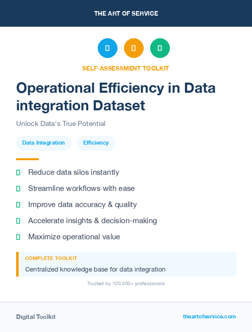 Operational Efficiency in Data integration Dataset