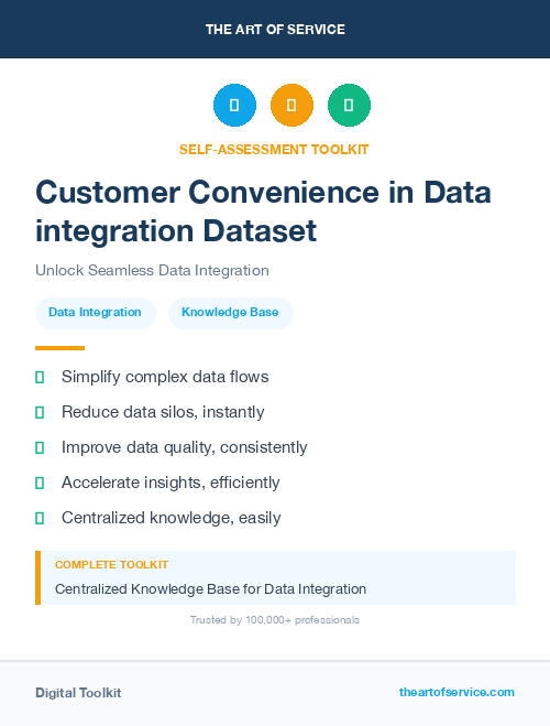 Customer Convenience in Data integration Dataset