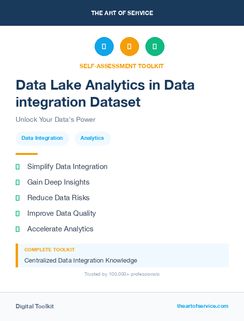Data Lake Analytics in Data integration Dataset