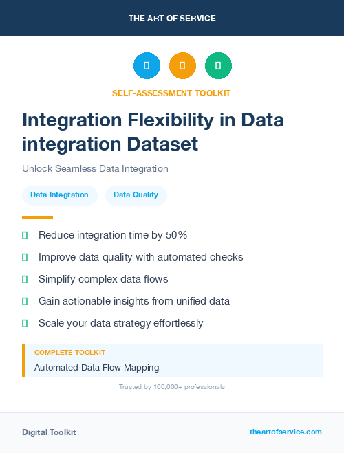 Integration Flexibility in Data integration Dataset
