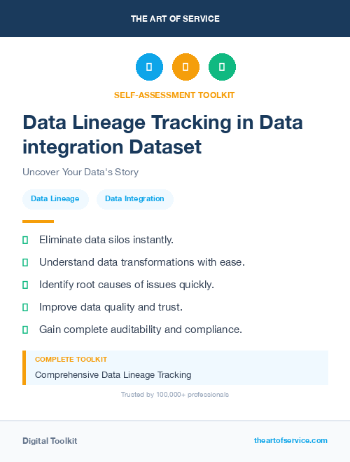 Data Lineage Tracking in Data integration Dataset