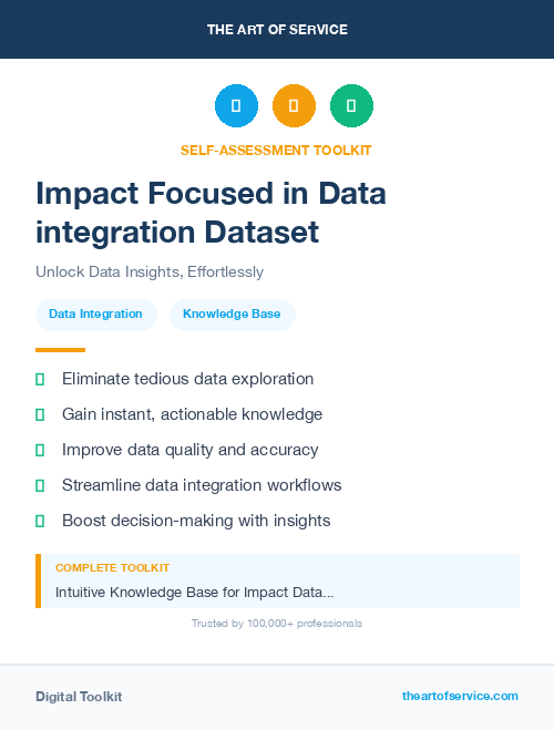 Impact Focused in Data integration Dataset