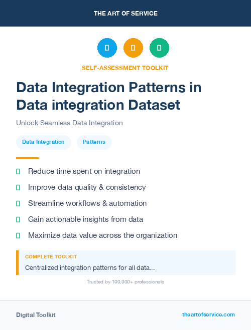 Data Integration Patterns in Data integration Dataset