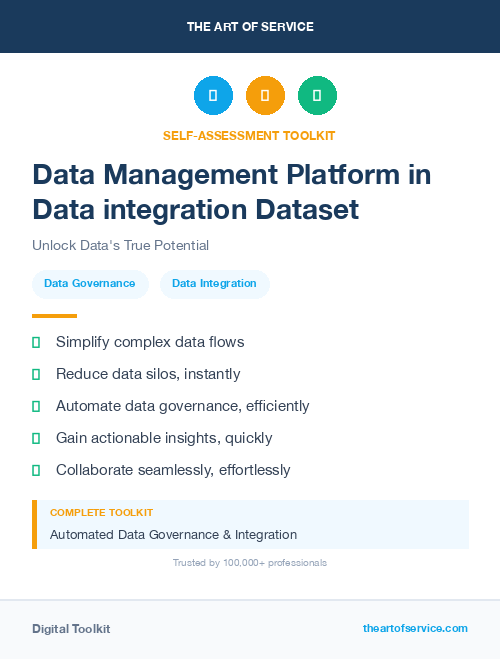 Data Management Platform in Data integration Dataset
