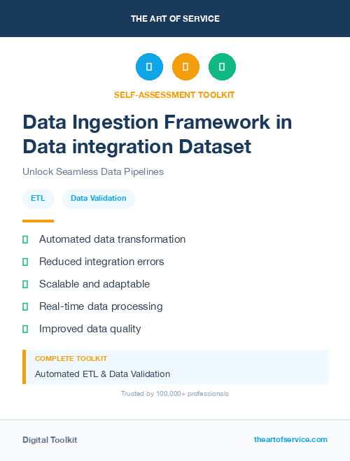 Data Ingestion Framework in Data integration Dataset