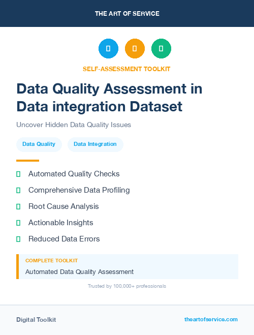 Data Quality Assessment in Data integration Dataset