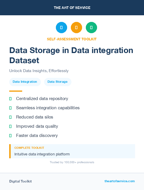 Data Storage in Data integration Dataset