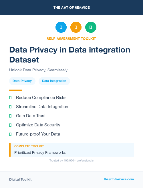 Data Privacy in Data integration Dataset