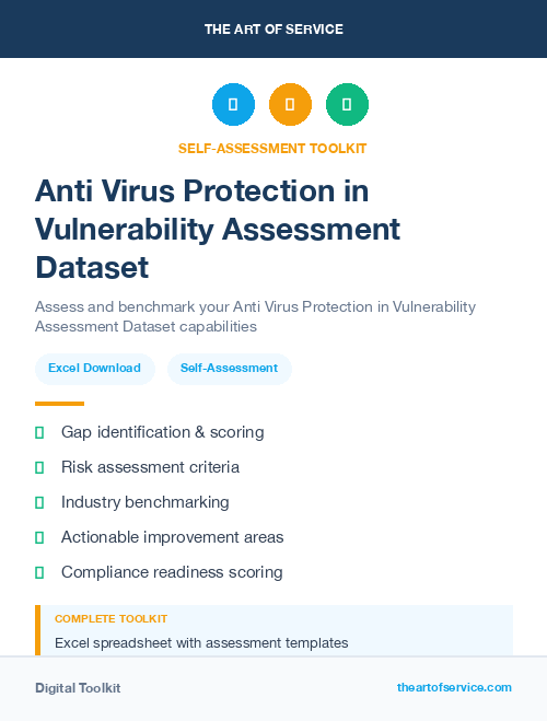 Anti Virus Protection in Vulnerability Assessment Dataset