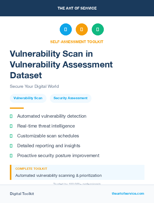 Vulnerability Scan in Vulnerability Assessment Dataset