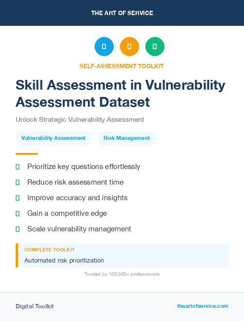 Skill Assessment in Vulnerability Assessment Dataset