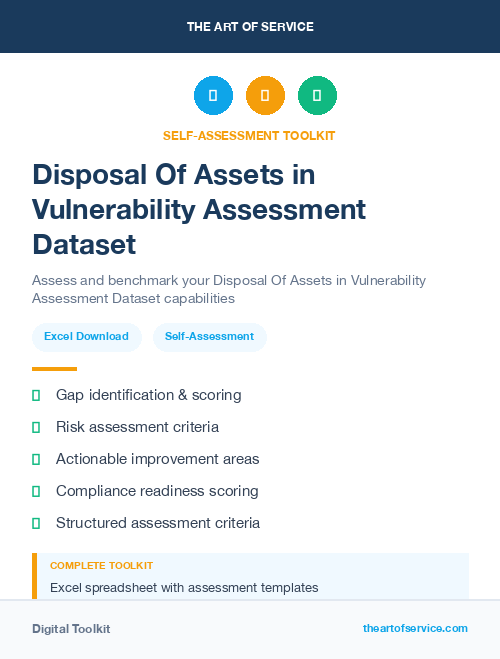 Disposal Of Assets in Vulnerability Assessment Dataset