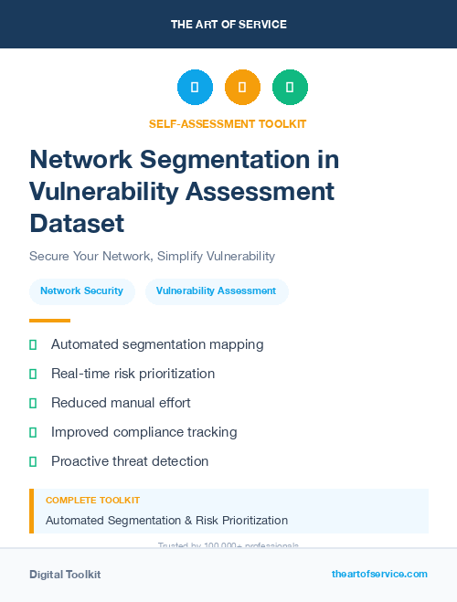 Network Segmentation in Vulnerability Assessment Dataset