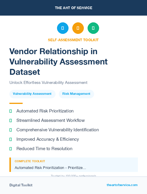 Vendor Relationship in Vulnerability Assessment Dataset