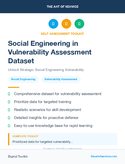 Social Engineering in Vulnerability Assessment Dataset