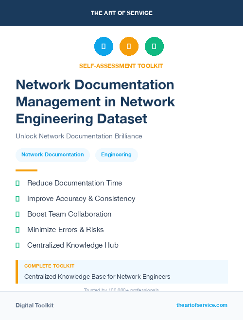 Network Documentation Management in Network Engineering Dataset