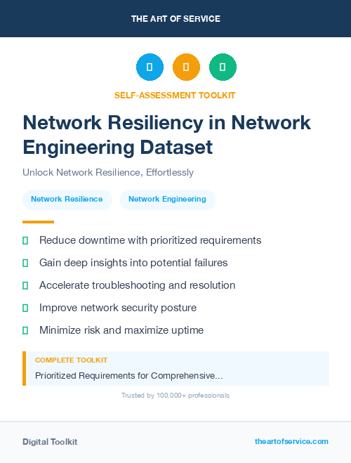 Network Resiliency in Network Engineering Dataset