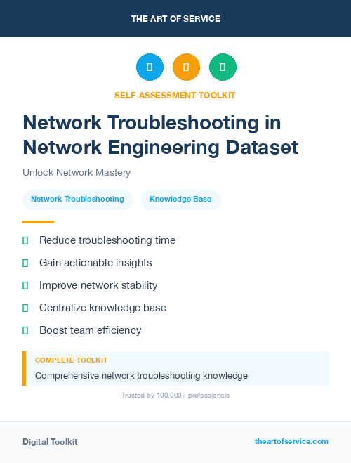 Network Troubleshooting in Network Engineering Dataset