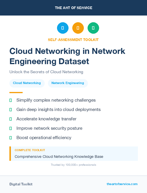 Cloud Networking in Network Engineering Dataset