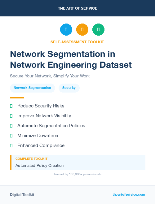 Network Segmentation in Network Engineering Dataset