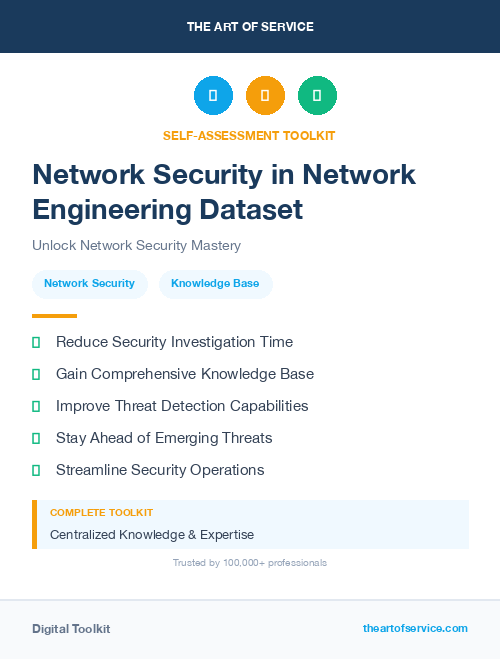 Network Security in Network Engineering Dataset
