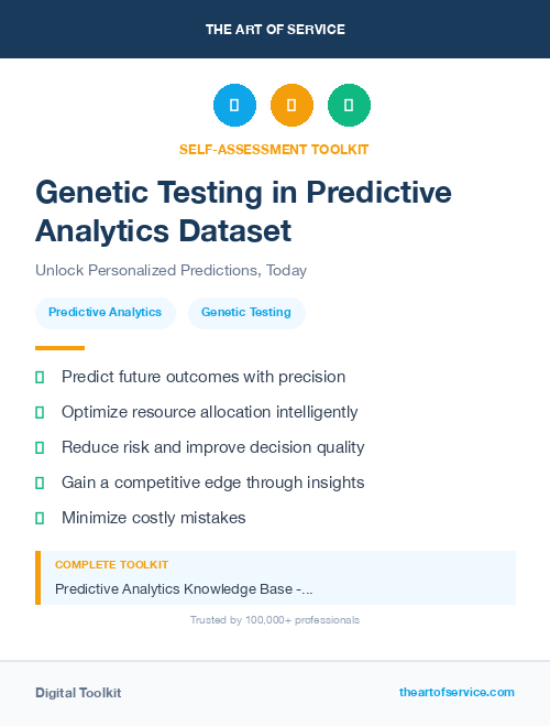 Genetic Testing in Predictive Analytics Dataset