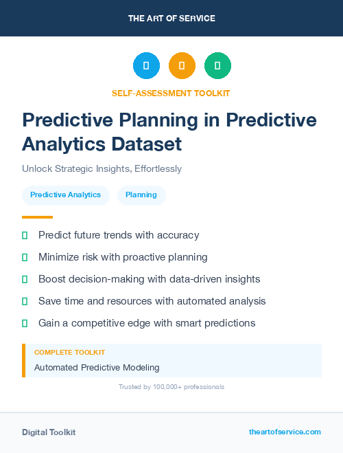 Predictive Planning in Predictive Analytics Dataset