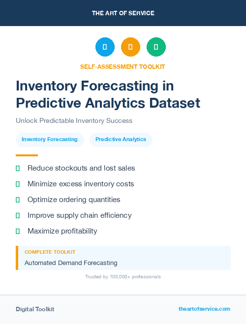 Inventory Forecasting in Predictive Analytics Dataset