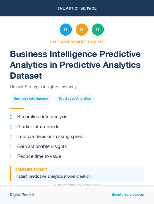 Business Intelligence Predictive Analytics in Predictive Analytics Dataset