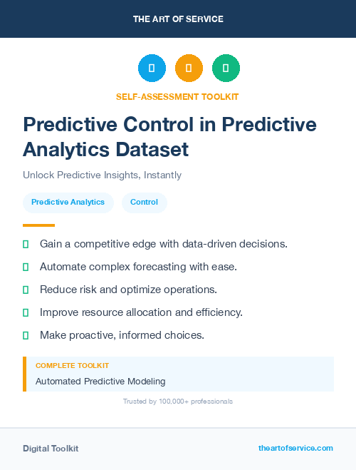Predictive Control in Predictive Analytics Dataset
