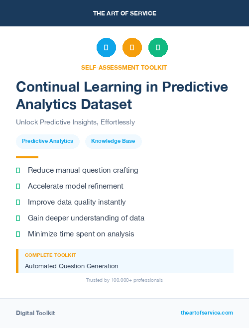 Continual Learning in Predictive Analytics Dataset
