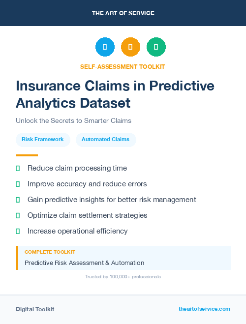 Insurance Claims in Predictive Analytics Dataset