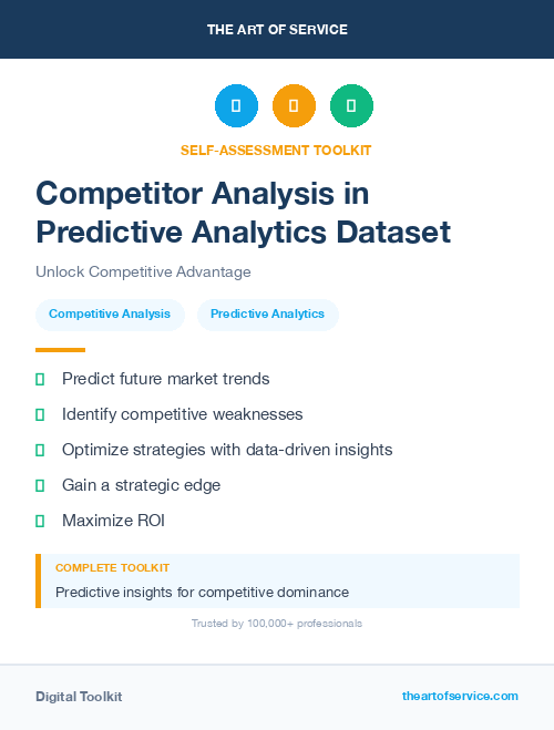 Competitor Analysis in Predictive Analytics Dataset