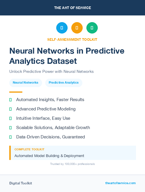 Neural Networks in Predictive Analytics Dataset