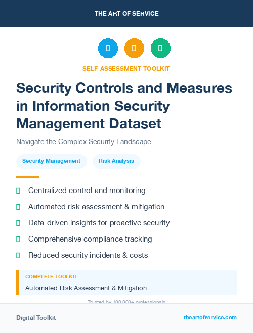 Security Controls and Measures in Information Security Management Dataset