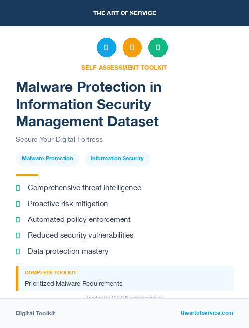 Malware Protection in Information Security Management Dataset